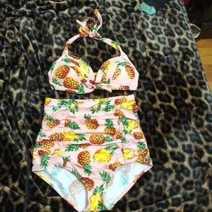NEW Pinup Vintage Style High Waisted Swimsuit